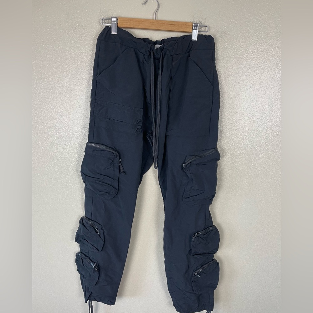 Whoisjacov Tactical Pants Multi pocket Travis Scott Size 32 Black